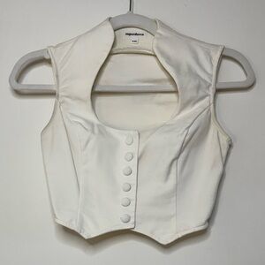 White Crop Top - superdown - XS